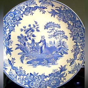 vintage spode “ girl at the well platter”